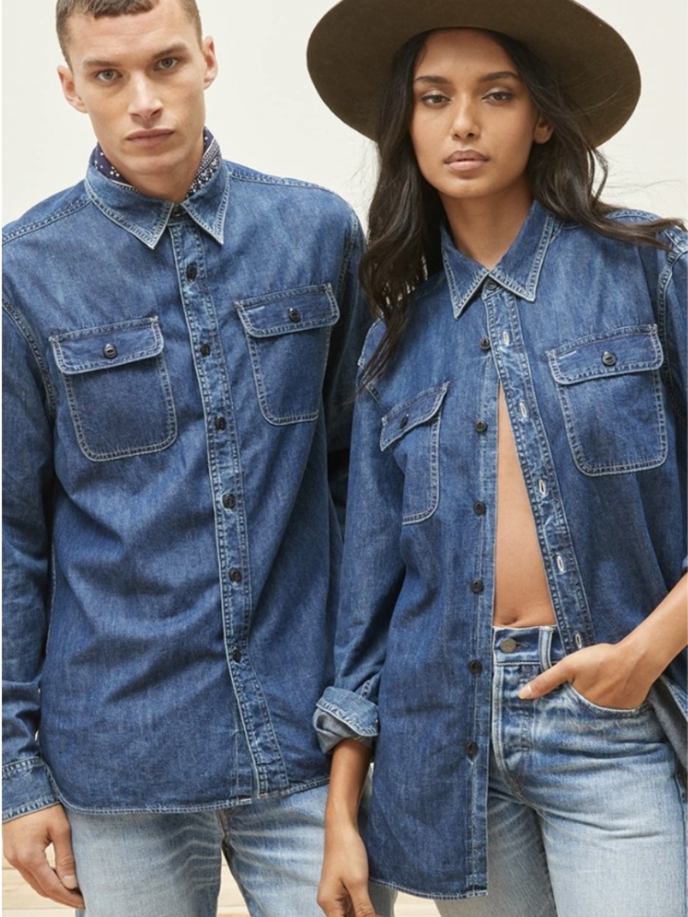 AE77 PREMIUM Denim Workshirt